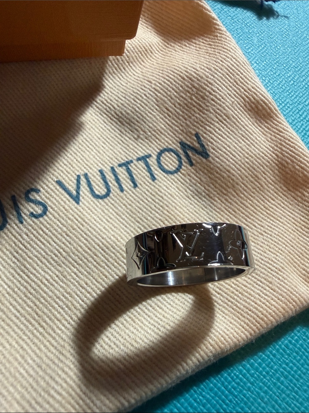 Monogram Flower Ring